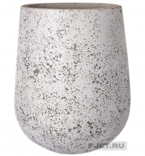 Кашпо Round white