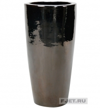 Кашпо Metal Glaze Partner silver-blue